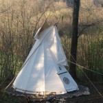 spiral lodge with rain hat