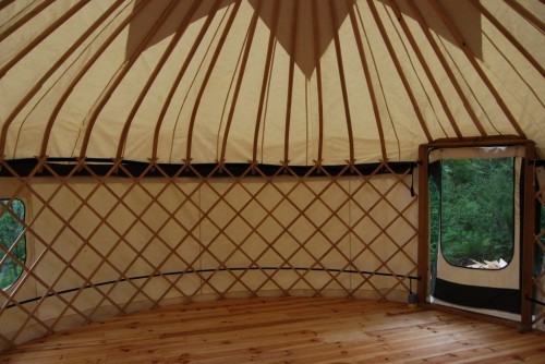 Interieur de la yourte