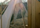 the moment when we cut a huge hole in the small tipi